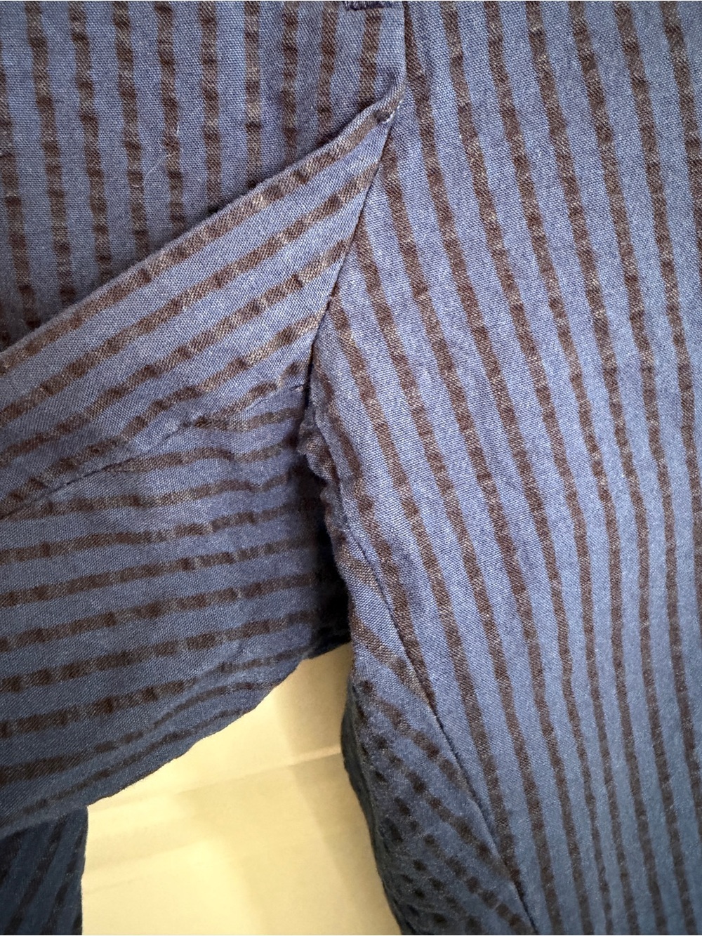 Women’s Brooks Brothers 100% Cotton Navy Pinstripe Chinos - Picture 7 of 7